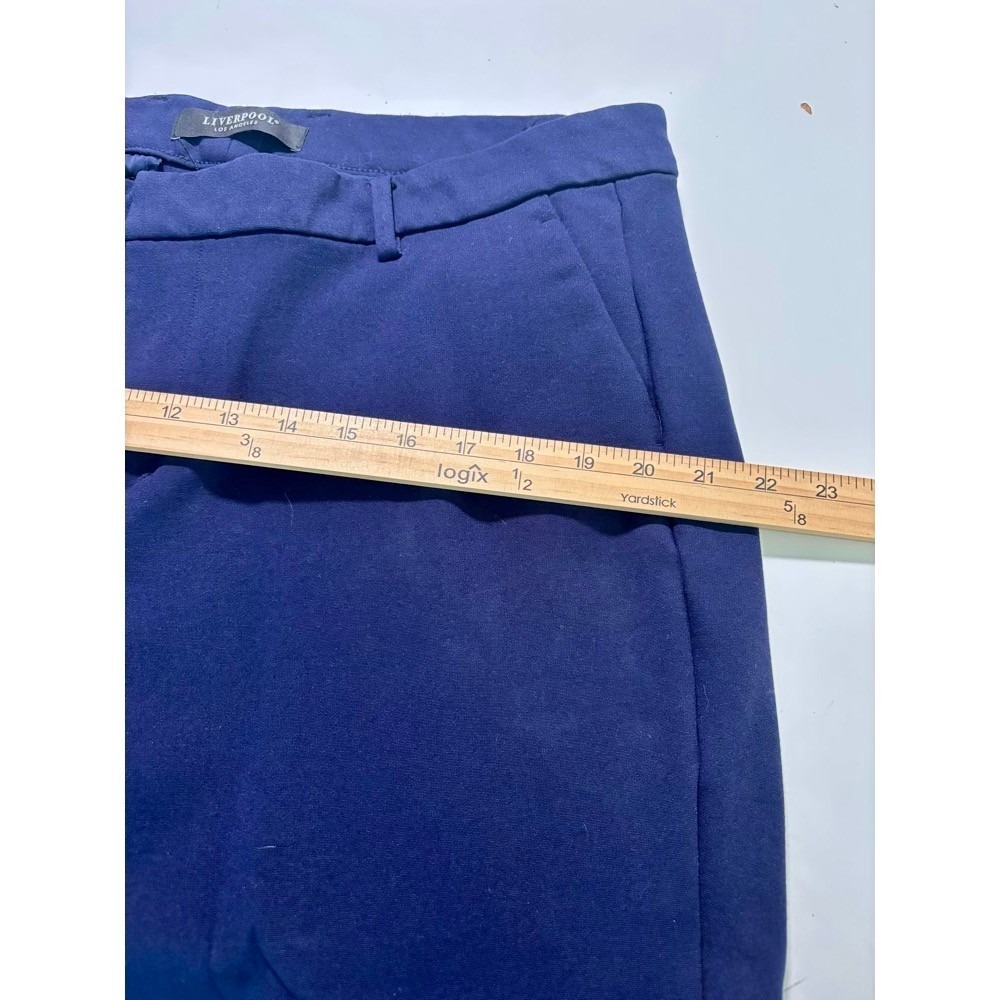 Liverpool Kelsey Trouser Cadet Blue Ponte Knit Pants 20W Workwear Office Classic - Picture 12 of 13
